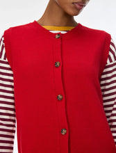 Load image into Gallery viewer, iBlues Wool and Cashmere Blend Waistcoat in Red
