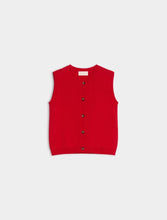 Load image into Gallery viewer, iBlues Wool and Cashmere Blend Waistcoat in Red
