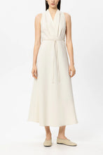 Load image into Gallery viewer, Luisa Cerano Linen Blend Midi Dress in Milk
