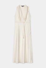 Load image into Gallery viewer, Luisa Cerano Linen Blend Midi Dress in Milk
