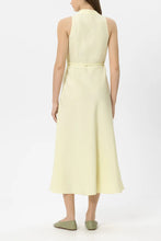 Load image into Gallery viewer, Luisa Cerano Linen-Blend Midi Dress in Citron
