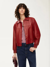 Load image into Gallery viewer, iBlue Sbarra Leather Jacket in Red
