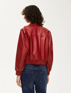 iBlue Sbarra Leather Jacket in Red