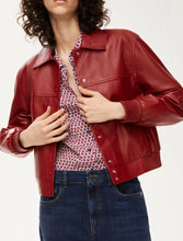 Load image into Gallery viewer, iBlue Sbarra Leather Jacket in Red
