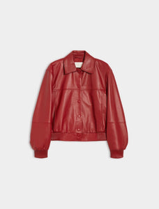 iBlue Sbarra Leather Jacket in Red