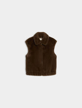 Load image into Gallery viewer, iBlues Epoche Fluffy Gilet in Brown
