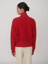 Load image into Gallery viewer, Varley Mumford Half Zip Fleece in Washed Red
