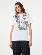 Load image into Gallery viewer, iBlues Printed T-Shirt in White
