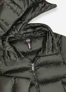 Colmar Down Jacket with Detachable Hood in Green