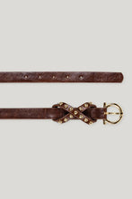 Load image into Gallery viewer, Luisa Cerano Belt with Stud Detail in Brown
