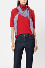 Load image into Gallery viewer, Luisa Cerano Cotton Scarf with Flower Print
