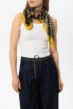 Load image into Gallery viewer, Luisa Cerano Silk Scarf with Leaf Print
