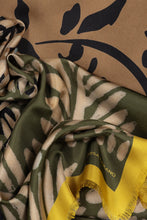 Load image into Gallery viewer, Luisa Cerano Silk Scarf with Leaf Print
