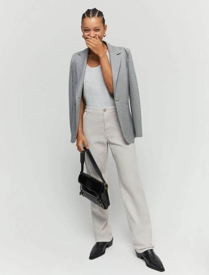 iBlue Amica Wide-Leg Trousers in Mastic