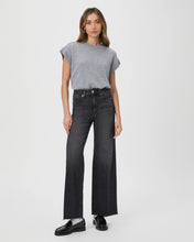 Load image into Gallery viewer, Paige Anessa 31&#39; Wide-Leg Jeans in Viper Black Distressed
