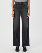 Load image into Gallery viewer, Paige Anessa 31&#39; Wide-Leg Jeans in Viper Black Distressed
