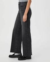 Load image into Gallery viewer, Paige Anessa 31&#39; Wide-Leg Jeans in Viper Black Distressed

