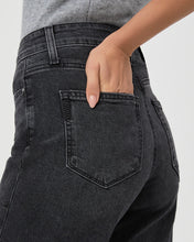 Load image into Gallery viewer, Paige Anessa 31&#39; Wide-Leg Jeans in Viper Black Distressed

