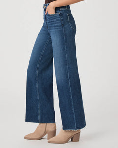 Paige Anessa Wide-Leg Jeans in Arpeggio