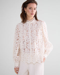 Summum Woven Lace Blouse