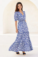Load image into Gallery viewer, Aspiga Bille Dress Dress in Blue/White
