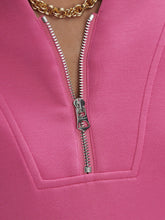 Load image into Gallery viewer, Varley Loretta Half-Zip Sleveless Sweat in Ibis Rose

