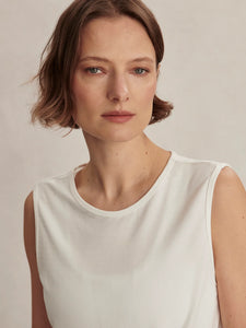 Varley Nolan Seamless Longline Tee in White