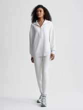 Load image into Gallery viewer, Varley Masie Longline Sweater in ivory Marl
