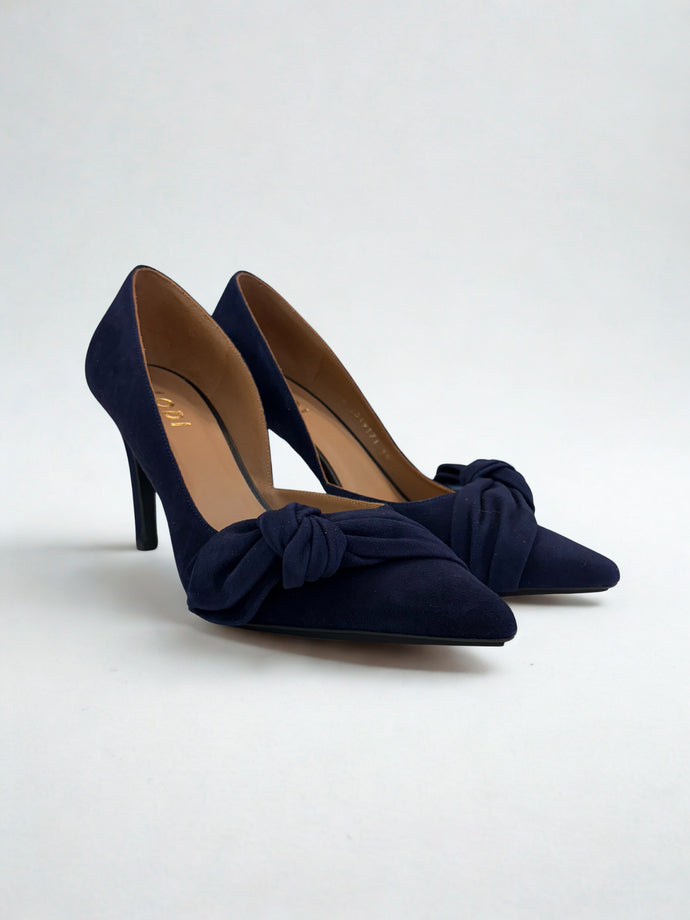 Lodi RILER Suede Shoe in Navy