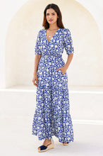 Load image into Gallery viewer, Aspiga Bille Dress Dress in Blue/White
