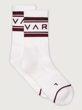 Load image into Gallery viewer, Varley Astley Active Socks in White/Port
