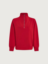 Load image into Gallery viewer, Varley Hawley Half Zip in Red Marl
