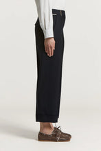 Load image into Gallery viewer, Peserico Two-Way Stretch Wool Trousers in Navy
