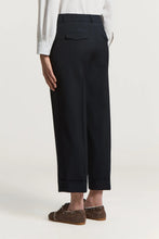 Load image into Gallery viewer, Peserico Two-Way Stretch Wool Trousers in Navy
