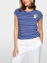 Load image into Gallery viewer, MarcCain Striped Shirt with Lemon Detail
