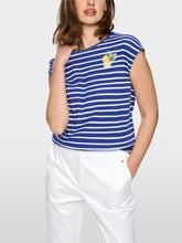 Load image into Gallery viewer, MarcCain Striped Shirt with Lemon Detail
