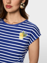 Load image into Gallery viewer, MarcCain Striped Shirt with Lemon Detail
