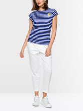 Load image into Gallery viewer, MarcCain Striped Shirt with Lemon Detail
