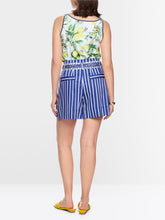 Load image into Gallery viewer, MarcCain Warangal Striped Shorts with Belt
