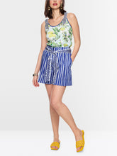 Load image into Gallery viewer, MarcCain Warangal Striped Shorts with Belt
