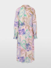 Load image into Gallery viewer, MarcCain Midi Dress with Stamp Print in Tulle Pink
