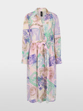 Load image into Gallery viewer, MarcCain Midi Dress with Stamp Print in Tulle Pink
