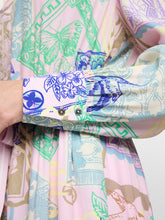 Load image into Gallery viewer, MarcCain Midi Dress with Stamp Print in Tulle Pink
