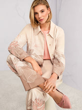 Load image into Gallery viewer, MarcCain Jacket with Print and Shirt Collar Warm Taupe
