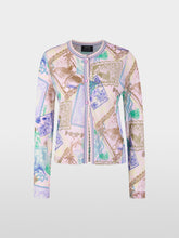 Load image into Gallery viewer, MarcCain Knitted Printed Cardigan in Tulle Pink

