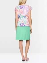 Load image into Gallery viewer, MarcCain Stretch Shirt with Stamp Print in Pink Tulle
