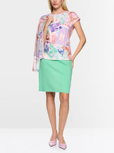 Load image into Gallery viewer, MarcCain Stretch Shirt with Stamp Print in Pink Tulle
