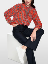 Load image into Gallery viewer, Marc Cain Flowing Blouse &#39;Rethink Together&#39;
