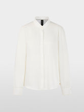 Load image into Gallery viewer, MarcCain Blouse with Lace and Stand-Up Collar in Off-White
