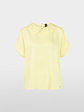 Load image into Gallery viewer, MarcCain Flowing Blouse with Short Sleeves in Deep Limonella
